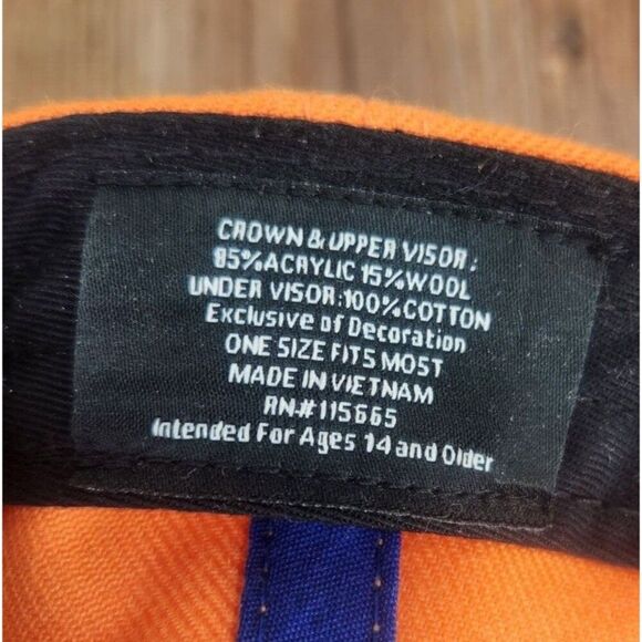 Dragon Ball Z Goku Emblem Snapback Hat Cap Orange Blue Anime Fantasy Martial Art - Picture 11 of 11